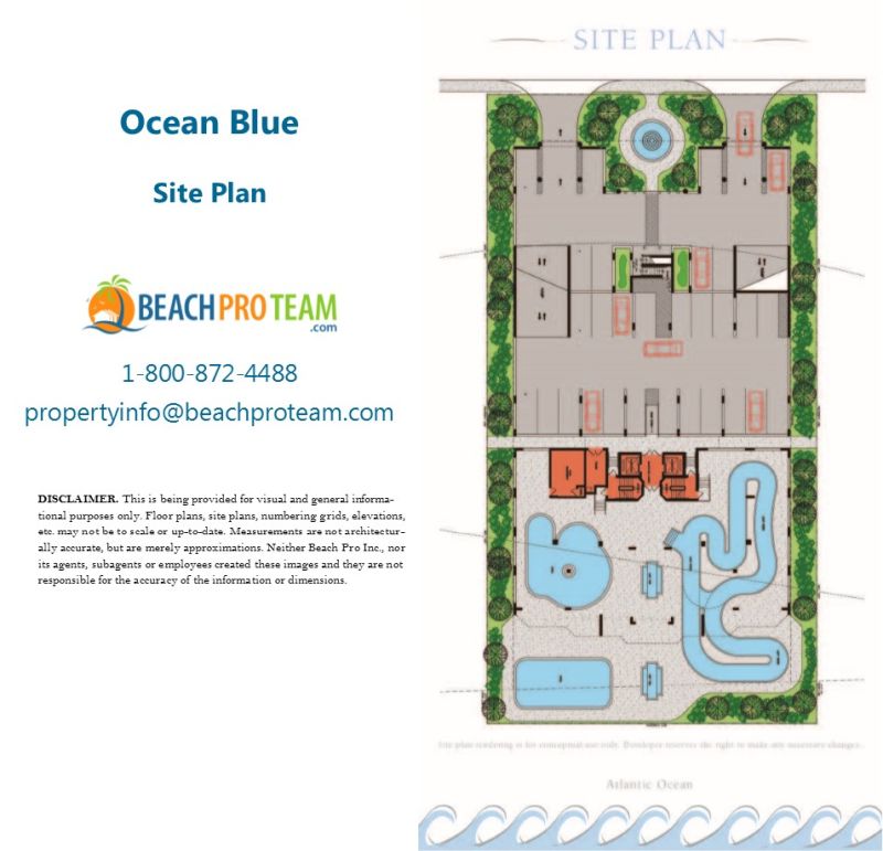Ocean Blue Site Plan